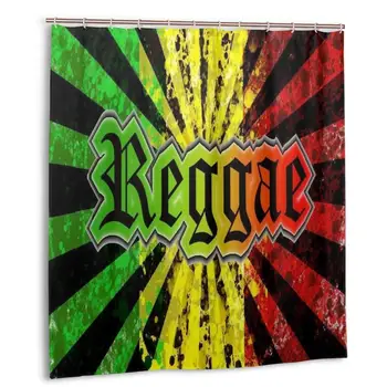 

Bob Marley Shower Curtain with Hooks bathroom Waterproof Polyester Fabric