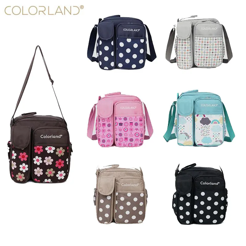 COLORLAND одно плечо мягкий подгузник сумка многофункциональная бутылка изоляция на открытом воздухе Дорожная сумка для подгузников для ухода за ребенком