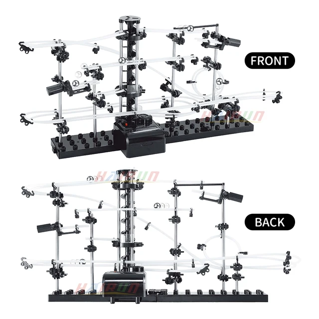 185PCS  Roller Coaster Marble Run Ball Building Blocks Track Set Enlightenment Educational Toys For Children Over 8 Years Old 3