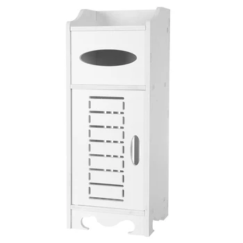 

Waterproof Single Door Bathroom Cabinets White HFing