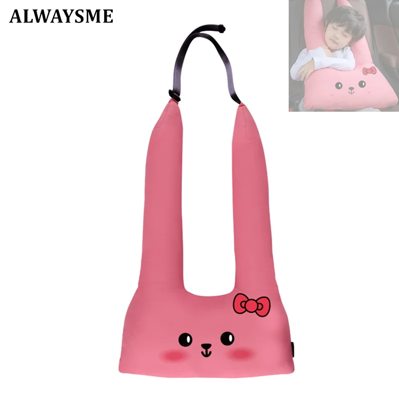 ALWAYSME-cojín con forma de U para reposacabezas de coche para niños y adultos, soporte de asiento para cabeza, reposacabezas