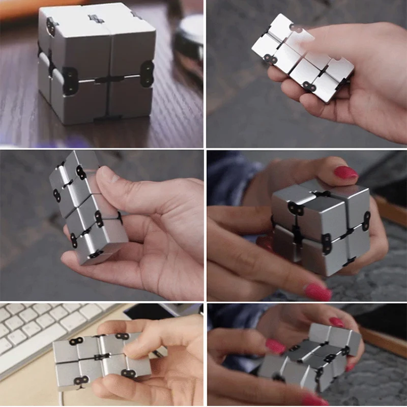 Высококачественный Мини-погремушки Infinity Cube для фокусировки и снятия стресса