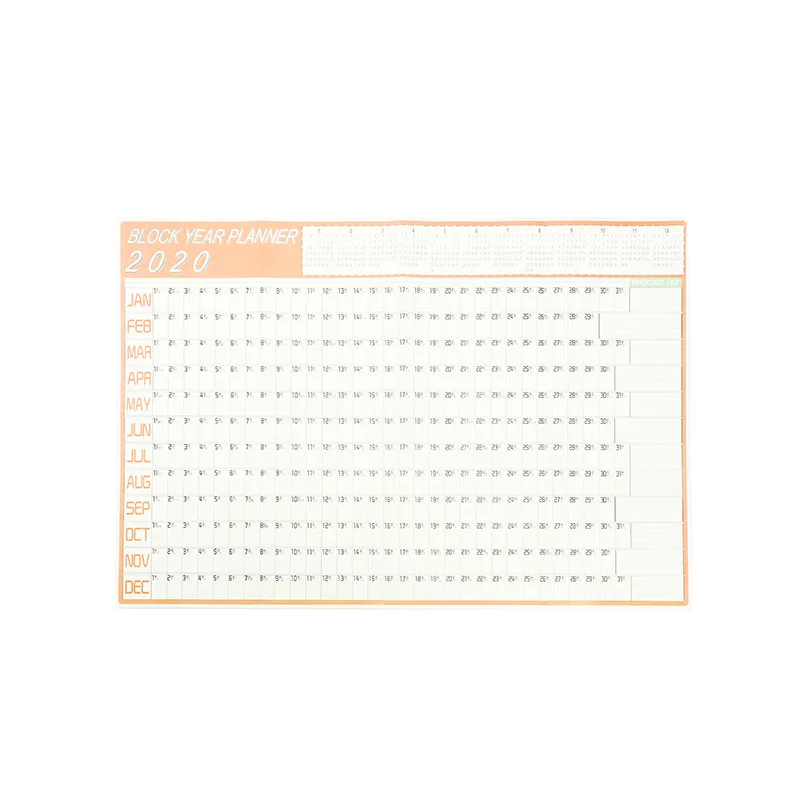 Настенный Календарь 365 дней для планирования расписания школы офиса Памятка отметка организации плановый календарь - Цвет: style3