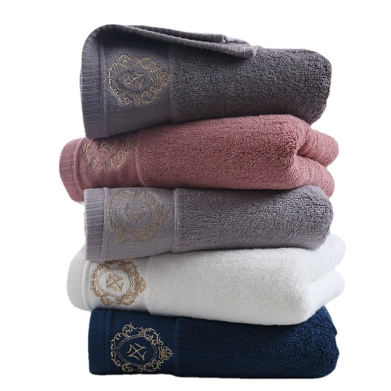 New Luxury Embroidery Adult Face Towels Bathroom 160x80cm Large Bath Cover Hotel For Home Blanket Decoration Terry Wedding Gift