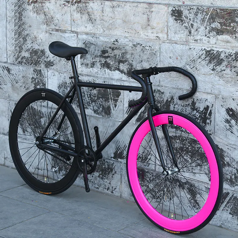 Bicycle 26 Inch Road Bike Fixed Gear Men and Women Style Adult Learning Life Fly Down Brake Bicycle Solid Tire Racing Bicycle 26 Inch Road Bike Fixed Gear Men and Women Style Adult Learning Life Fly Down Brake Bicycle Solid Tire Racing