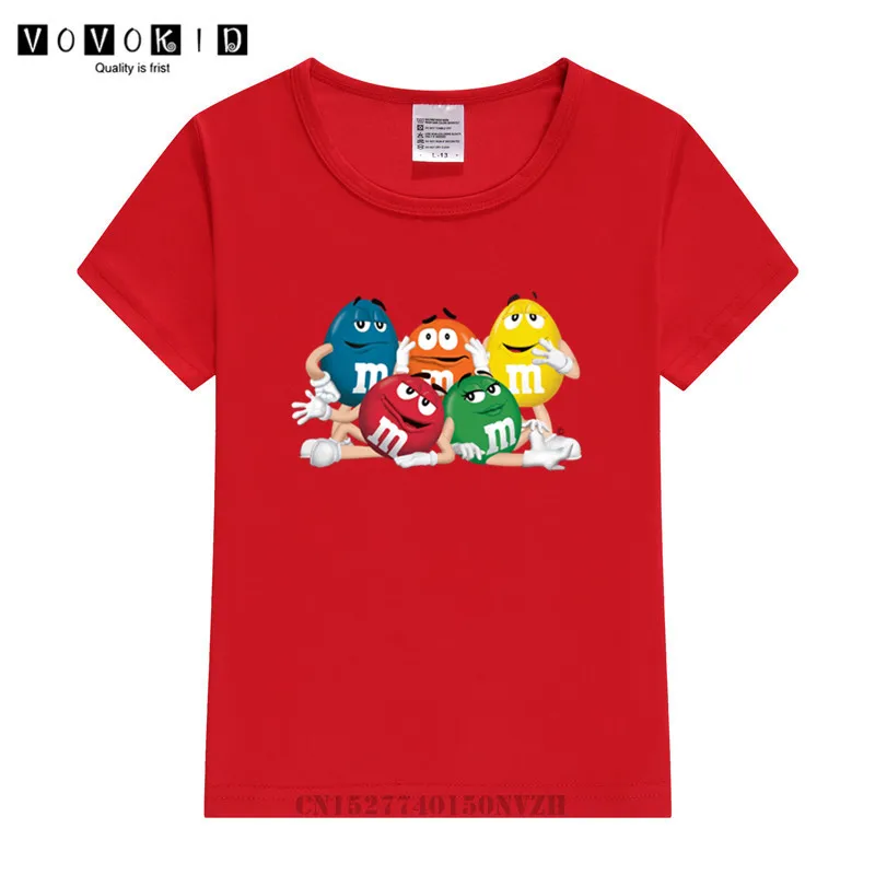 2020 kid chocolate beans MM print funny streetwear t shirt Boy/Girl Anime Short Sleeve t-shirt 3D Baby Shirts