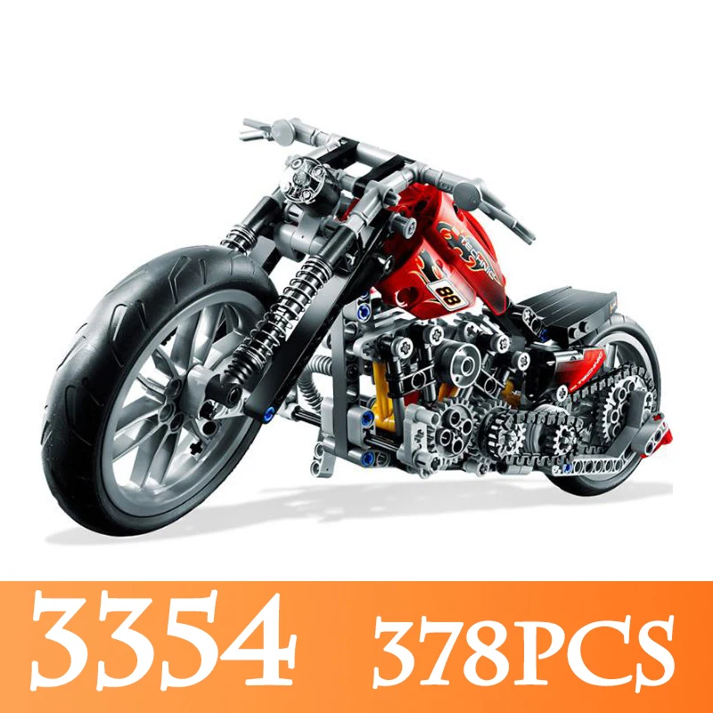 

378PCS Racing Motorcycle Model Building Blocks Compatible with Bricks Speed Motorcycle DIY Toys for Children