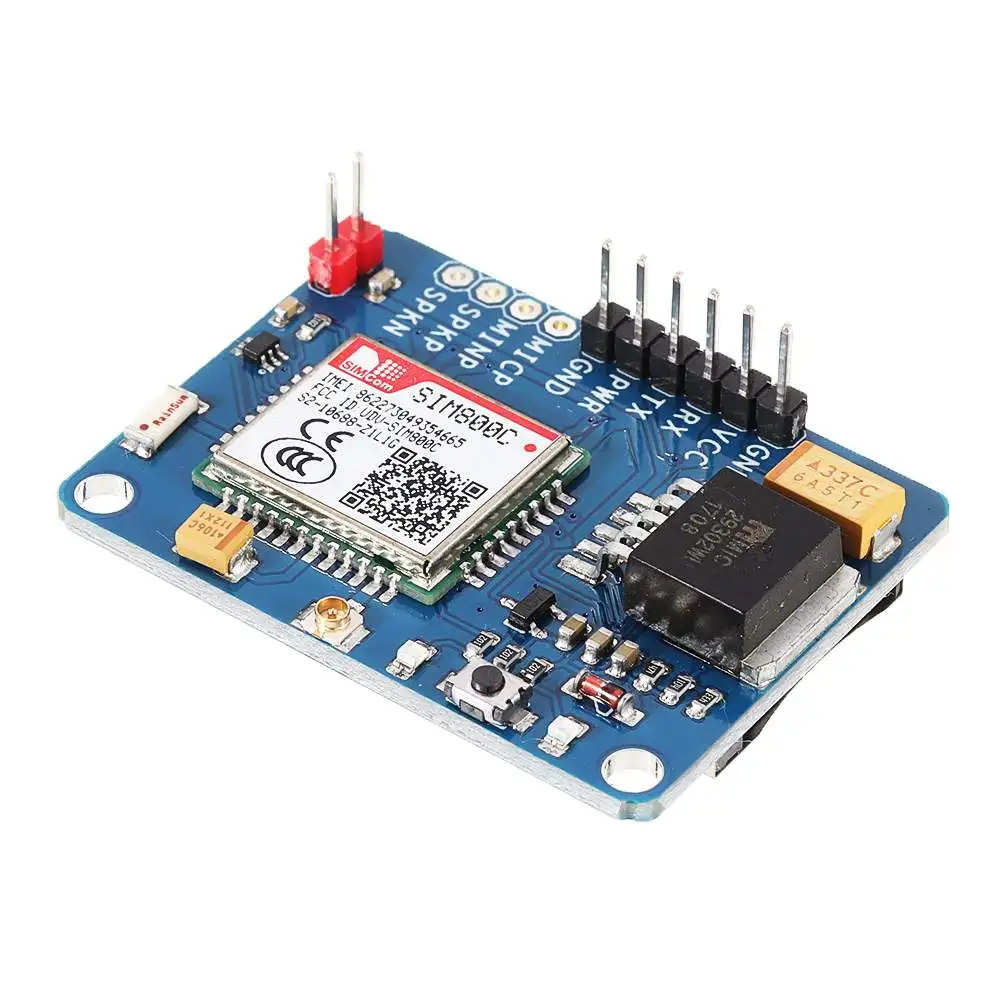 SIM800C GPRS модуль gsm sim беспроводной модуль Bluetooth функция ttl макетная плата замена SIM900A с 2,4G антенна IPX