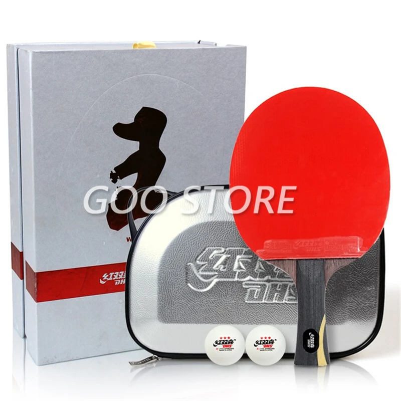 

DHS Hurricane King Wang Liqin Hurricane 3 Fast break Loop Table Tennis Racket set ping pong bat