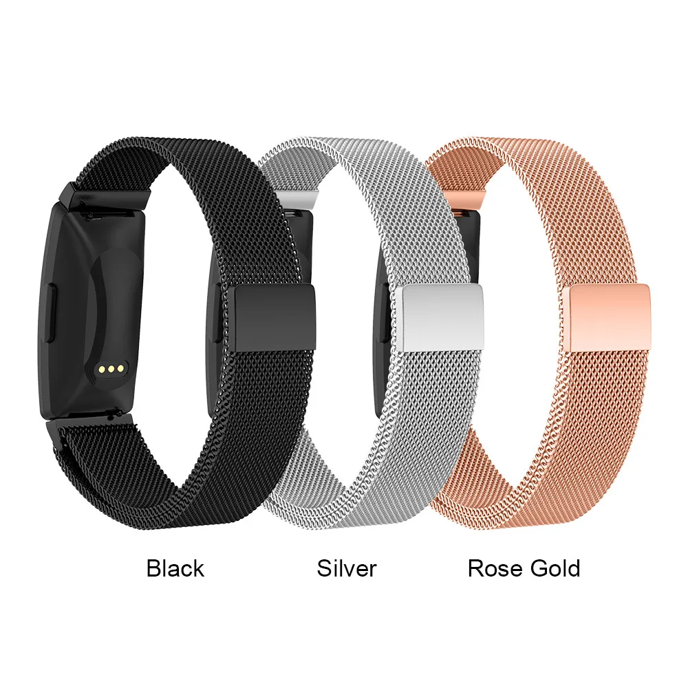 

Stainless Steel Watch bands For Fitbit inspire Milanese Loop Magnetic Closur Wristband Replacement for Fitbit inspire HR Watches