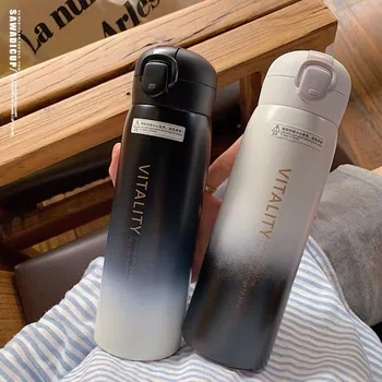 

New Portable Water Bottle 750ML Drinkware Tour Outdoor Sport Leak Proof Seal Hydro Flask Large Capacity Insulated Water Bottles