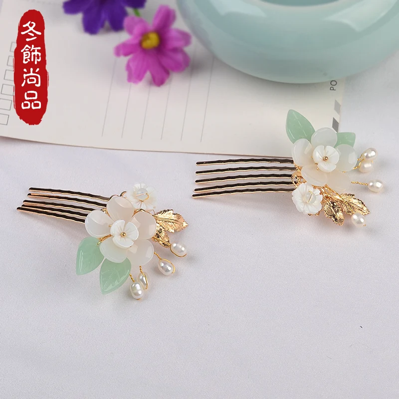 Hanfu Tuck гребень Сладкий ручной работы фото аксессуары Cheongsam украшения для волос классический цветок Kanzashi ручной работы головные уборы Косплей