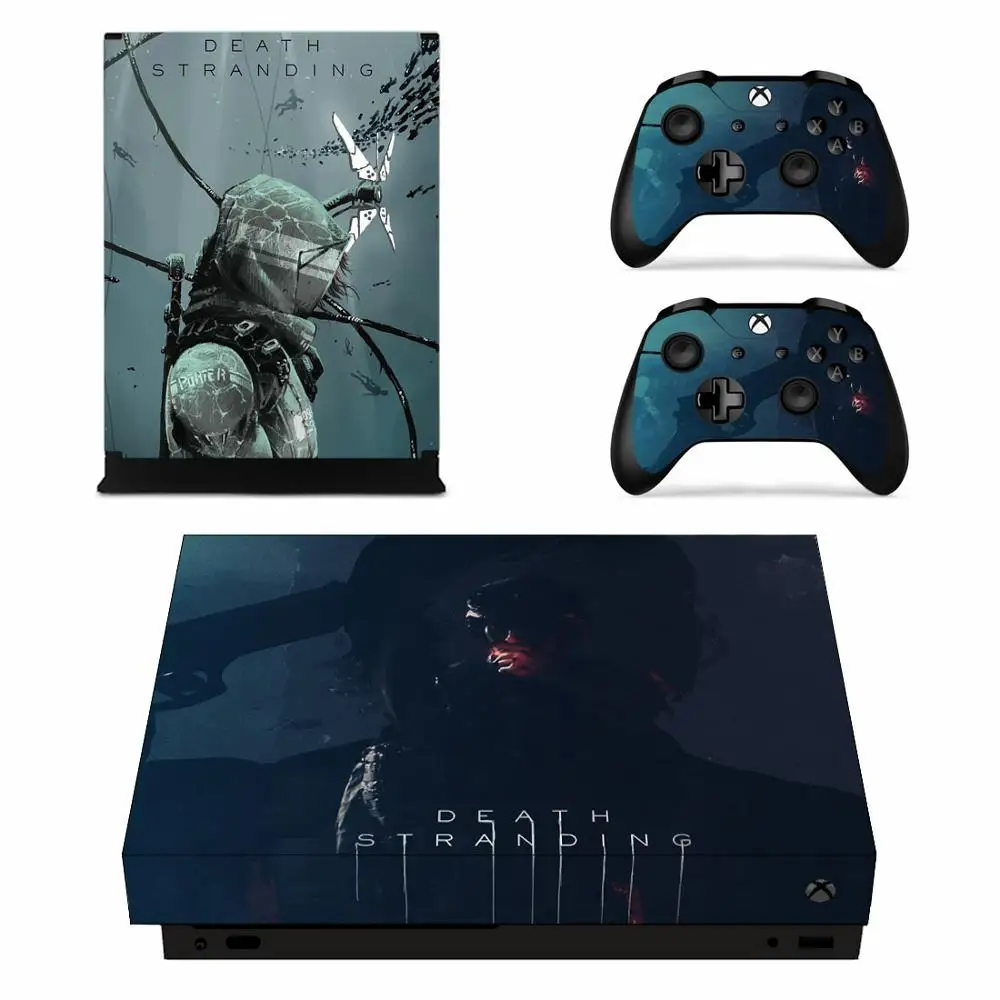 Наклейка для Xbox One X Viny с надписью "Death Stranding", Pegatina для Xbox one X, пульт дистанционного управления