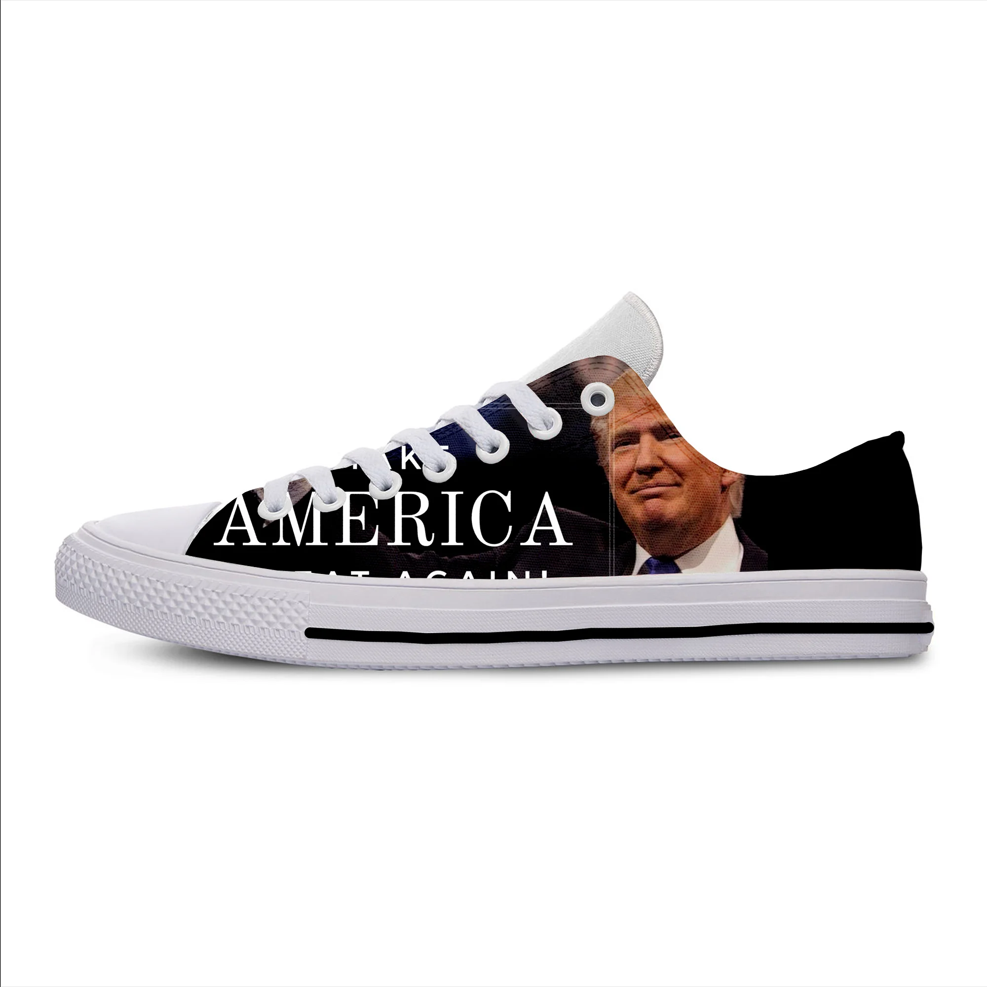 

2019 New Making America Causal Shoes Great Again Comfortable Donald Trump IDIOC Summer Light Weight Sneakers