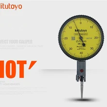 Mitutoyo циферблат индикатор 513-404 аналоговый рычаг шкала Точность 0,01 диапазон 0-0,8 мм диаметр 40 мм 32 мм измерительный инструмент