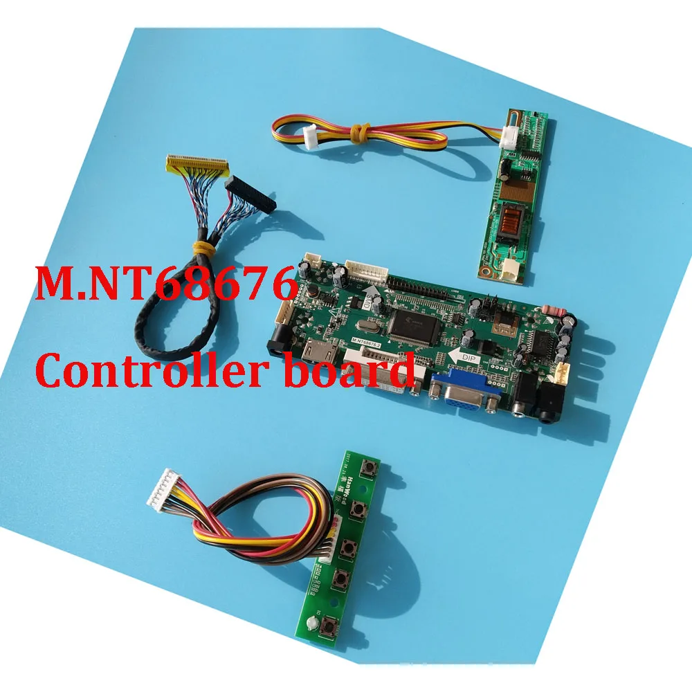 

Комплект для телефона, диагональ экрана X 768 М., NT68676, 30pin, LVDS, 14 дюймов, дисплей DVI, VGA, HDMI, совместим с фотографиями, панель ЖК-контроллера, экран