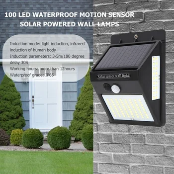 

ABS Waterproof Solar Light Outdoor LED Light Solar Garden Light Induction Lamp Patio Illumination Sensor Sturdy Durable
