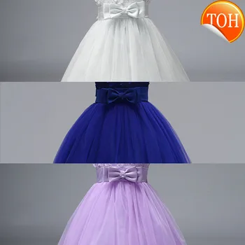 

2-9T Baby Frocks Party Wear Fashion Party Dress Infant Princess Deguisement With Bow Children Party Frock Girls Dresses