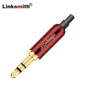 

ohmyta 100pcs 3 Poles Jack 3.5mm Male Plug Copper 3.5 Stereo Audio Male +Tail Plug clamps DIY Headset/Earphone or Used Repair