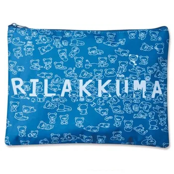 

New Fashion Rilakkuma Cartoon Girls Woman Big Nylon Cosmetic Bags Cases For Children
