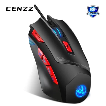 

New spot 9 button 6000DIP LED Light Modes: 5 RGB Light Modes High-end brand mechanical macro definition gaming mouse PUBG LOL