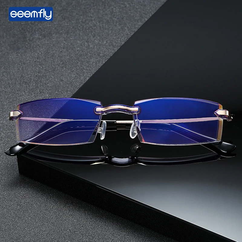 

Seemfly готовые близорукие очки ультра светильник Удобная рама очки для Для мужчин и Для женщин Для мужчин с защитой от УФ-светильник оправы для очков в стиле унисекс