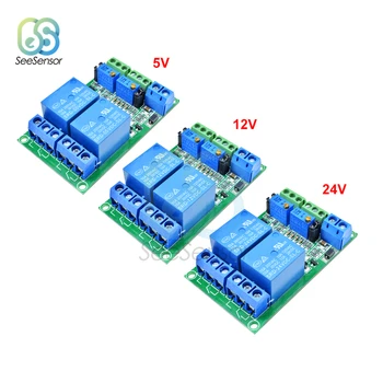 

DC 5V 12V 24V 2 Channel Circuit Modifications Voltage Comparator LM393N Relay Module