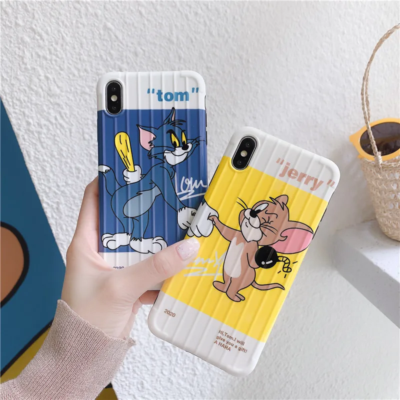 Чехол для телефона Slicone Boot s для Iphone 11 Pro Max, чехол с забавным рисунком том Джерри для Iphone X XS XR 11 8 7 Plus 6s Plus XS Max, чехол