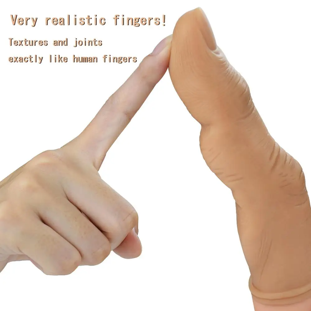 Sex Toys for Woman Finger Vibrators Clitoris Stimulation G Spot Massage Vibrating Lifelike Finger Vibrator Adult Sex Product