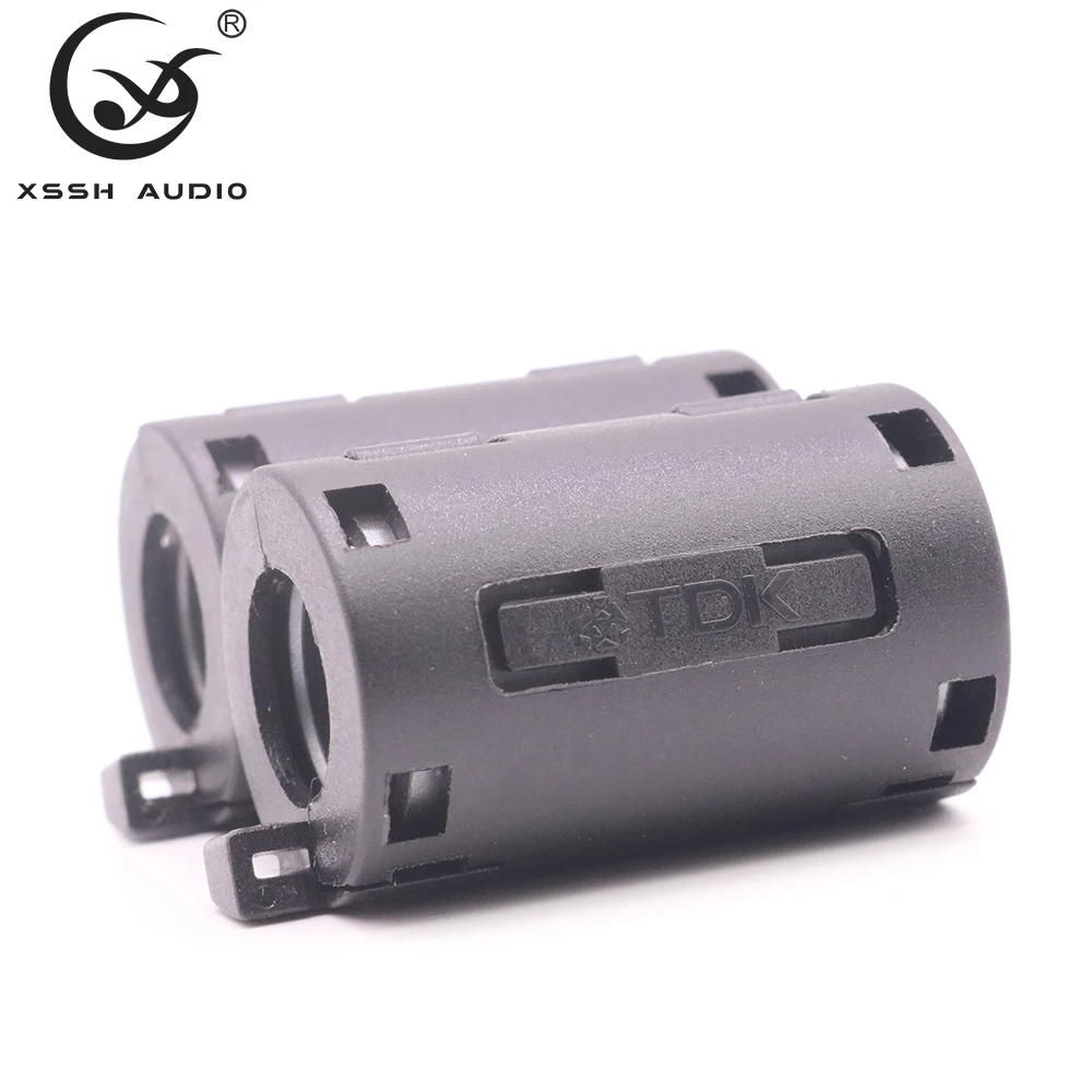 Núcleo de Ferrite Clipe de Cabo de Supressor de Ruído Pces High Xss Áudio Yivo Preto Magnético Snap-on Emc Linha rf Filtro Rfi Emi 10 11mm End - Image 3