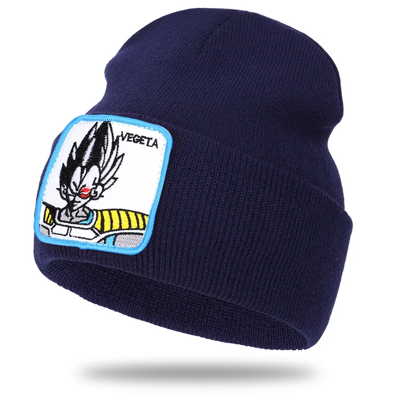 Saiyan Son Goku Vegeta Majin Buu, детская вязаная шапка для мальчиков и девочек, серия Dragon Ball Z, шапка с вышивкой, милые игрушки для косплея, подарок - Цвет: 10