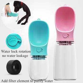 

350/550ml Portable Pet Dog Water Bottle Outdoor Travel Dog Cat Water Feeding Drinking Bowl Cup for Puppy Small Dog Cat