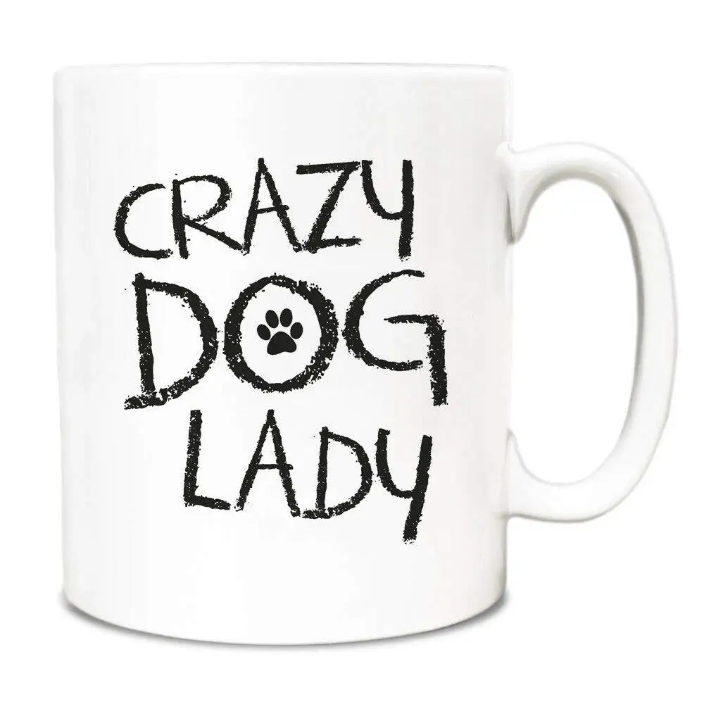 Crazy Dog Lady 11oz кружка чашка с ложкой для перемешивания-животное забавные собаки терьер питомец щенок