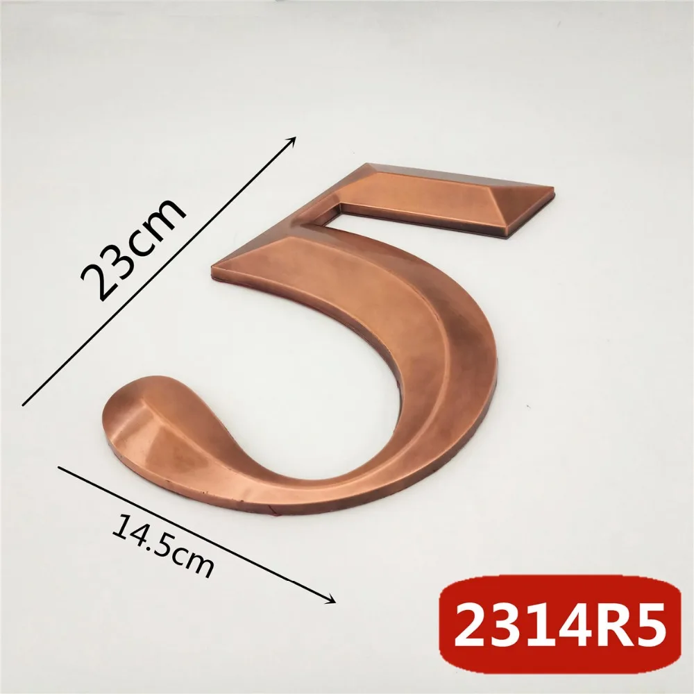 2314R红古锥形23cm塑料门牌=d选项5