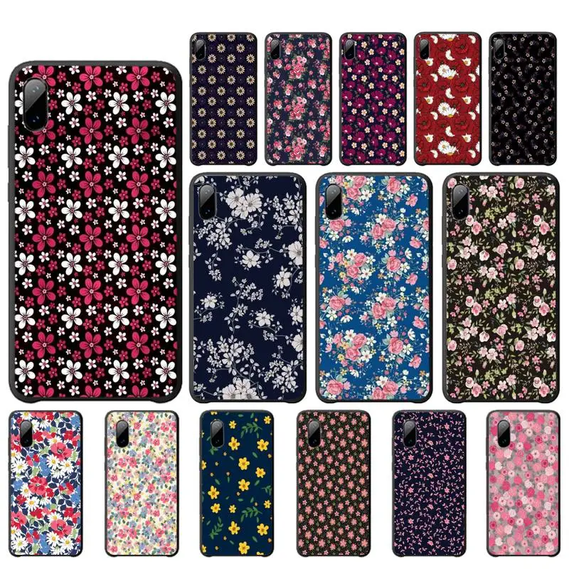 Красный фиолетовый цветной цветок Мягкий силиконовый чехол для IPhone 6s 6 7 8 Plus X XS XR 11