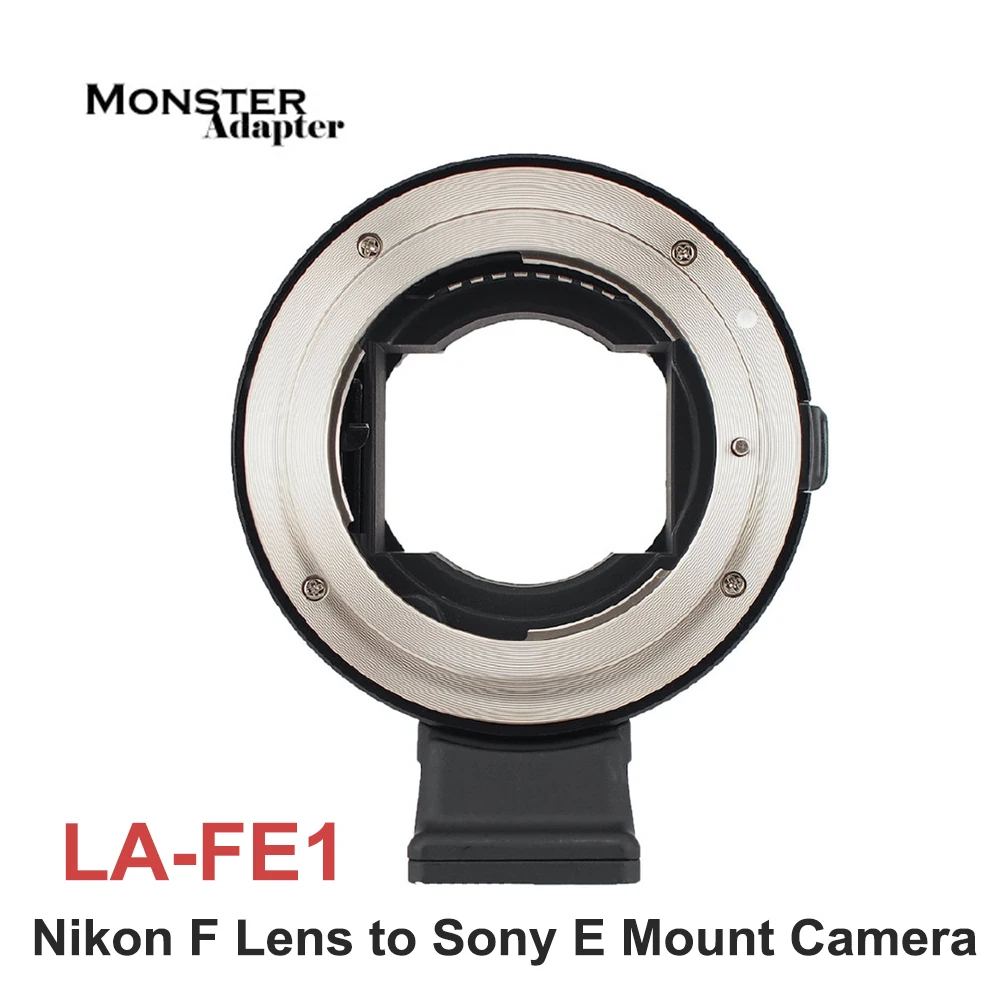 Monster Adattatore La-Fe1 Messa A Fuoco Automatica Anello Adattatore Obiettivo Sony E Mount Per Nikon F Montare Obiettivo Per Sony E Fotocamera A7Ii A