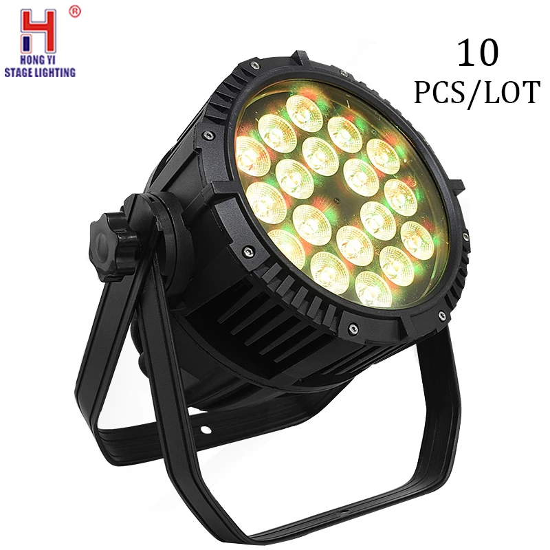 Led 18x15 Вт 5в1 IP65 Водонепроницаемый Открытый сценический Par Светильник DMX512 для театральных концертов 10 шт./лот