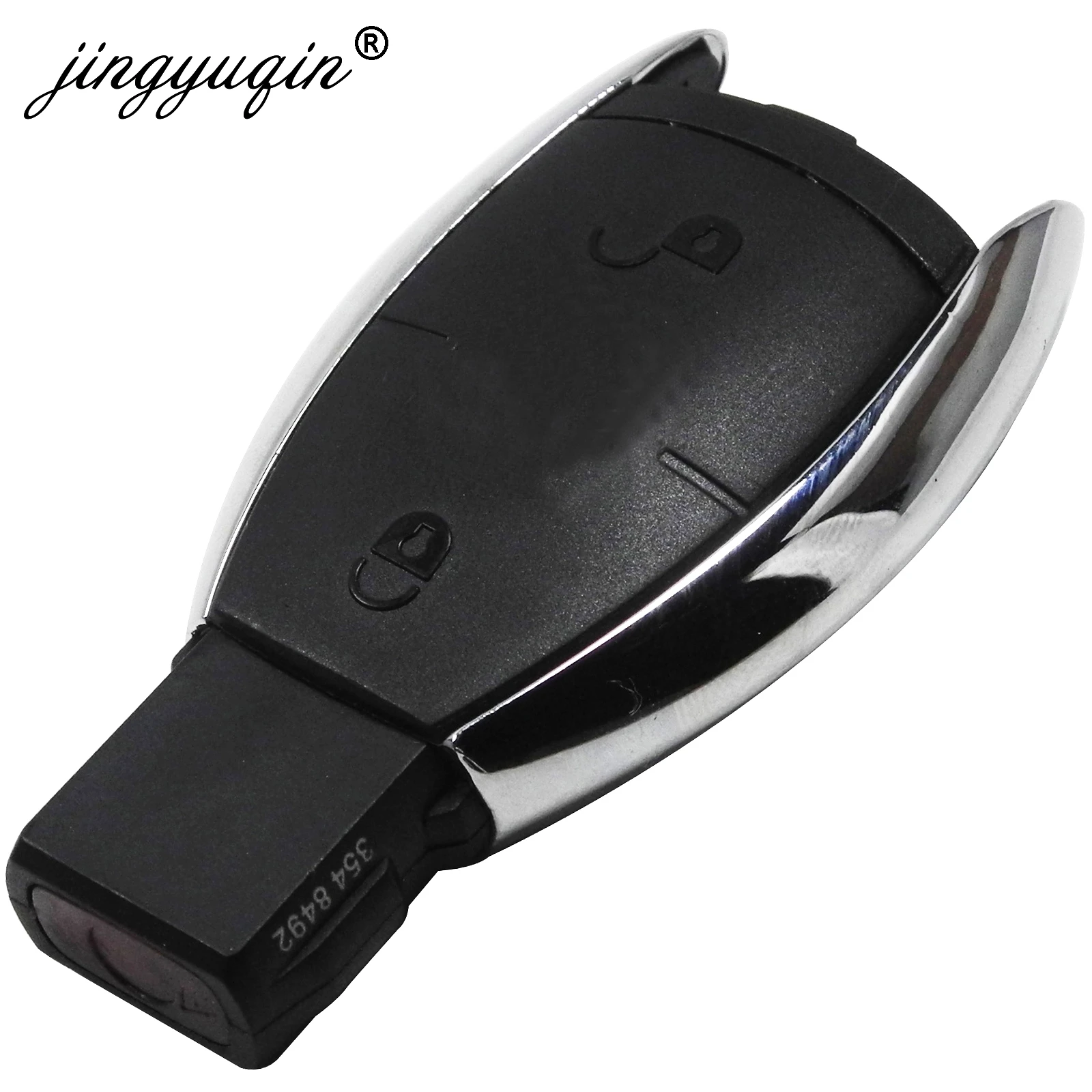 jingyuqin 2/3/4 Buttons Smart Remote Car Key Shell For Mercedes Benz BGA NEC C E R S CL GL SL CLK SLK Remote Key Fob - Color: A Style 2 Buttons