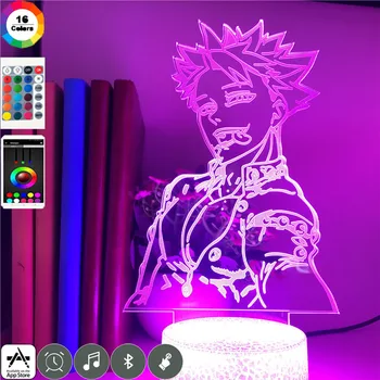 

Anime light The Seven Deadly Sins Ban Nightlight 3d Night Light for Children Bedroom Decoration Party Lamp App Control