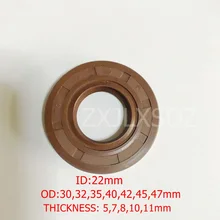 

FKM Rubber TC Skeleton Double Lip Oil Seal Gasket 22x30x5/7 22x32x7/8/10 22x35x5/7/8/10 22x40x7/8/10 22x42x7/8/10/11mm