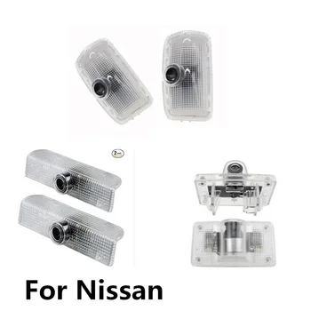 

2x Led Car Logo Projector Light door lamp for nissan Teana Maxima Altima Titan Murano Sylphy X-Trail Xtrail t31 t30 Amadar