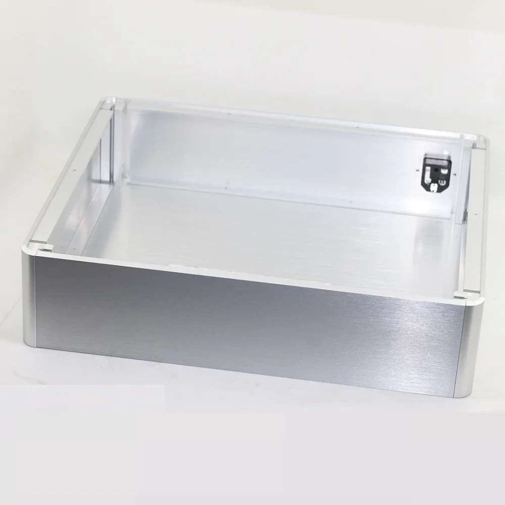 Size (mm) : W380 H89 L320 BZ3809H Full Aluminum Enclosure /AMP Case/Power Amplifier Box/Chassis PSU BOX