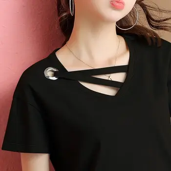 

RC22 Tops T Shirt Women Short Sleeve Tshirt fuchsia gold