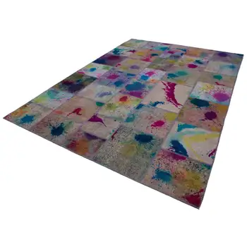 

252x353 Cm Multicolor Handmade Patchwork Rug-8x12 Ft