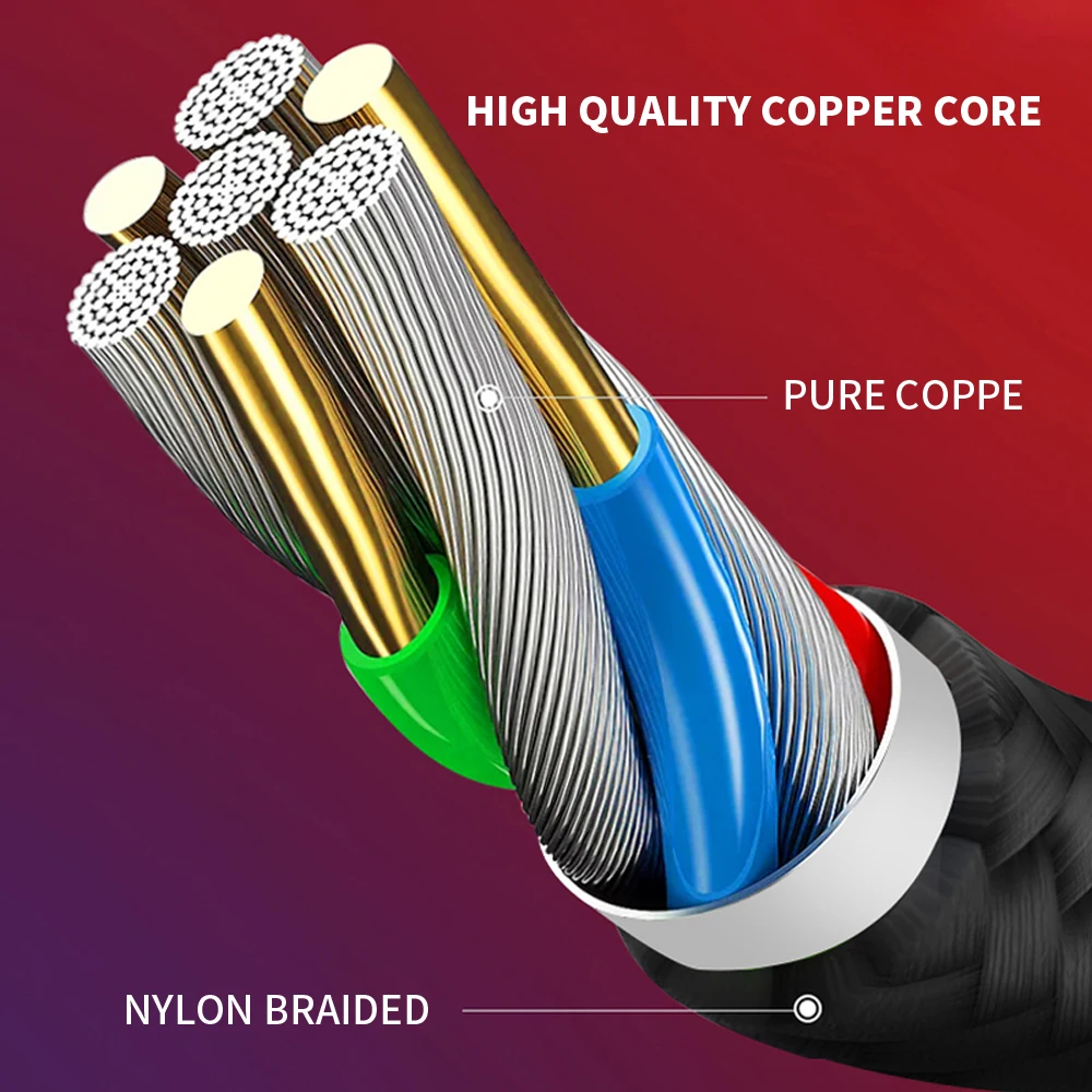 NOHON USB кабель 3 в 1 для iPhone 11 Pro Max XS Max XR X 8 7 зарядное устройство Micro usb type C кабель для телефона Android samsung S9 S8