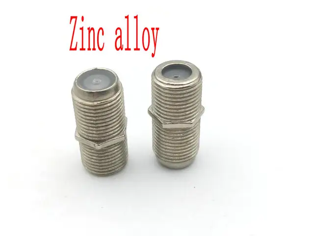 Barilotto F81 5 Pezzi Adattatori Coassiali F81 Femmina-Femmina - Tipo F, 4GHz, Per Cavi CCTV, Ottone, LOGICO Adattatore Antenna Tv