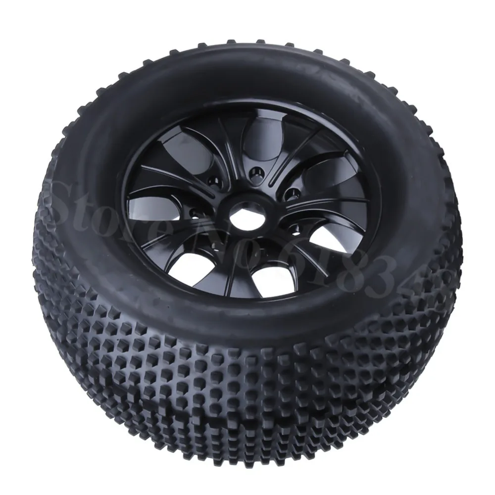 4 шт. 2 дюйма RC 1/8 Monster Truck шины и обода колеса резиновые 17 мм Шестигранная ступица