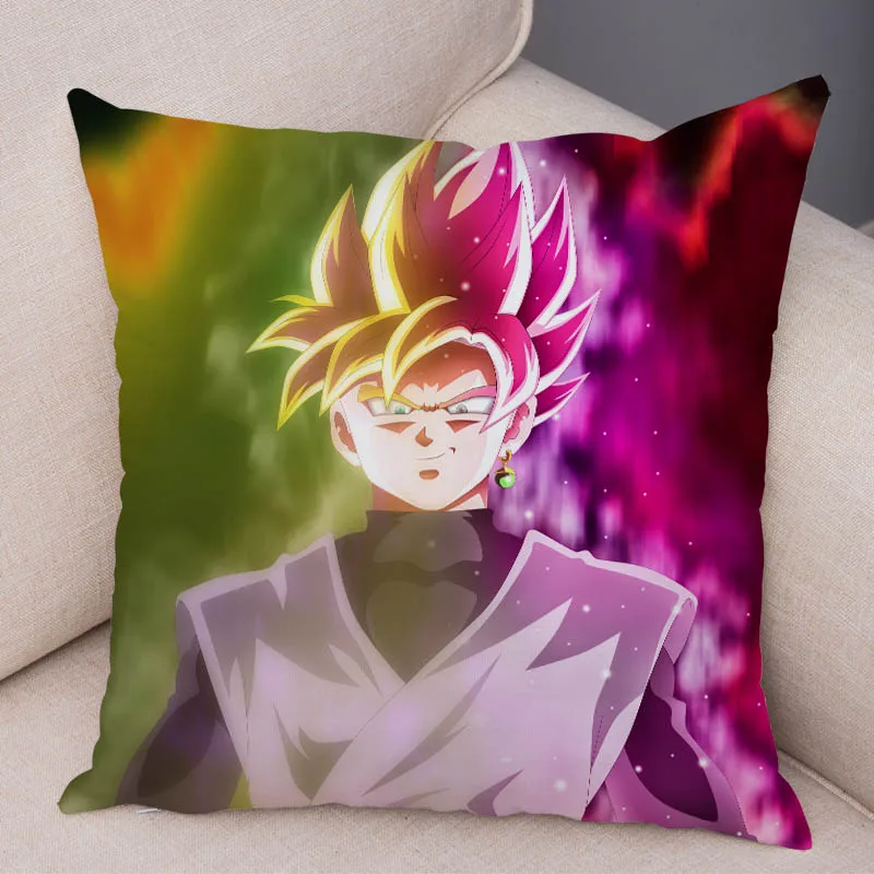 Мультфильм Супер Saiyan Dragon Ball Z наволочка для дивана Наволочка на подушку супер мягкий короткий плюшевый Декор Япония наволочка с аниме - Цвет: 7