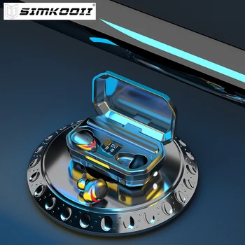 

SIMKOOII M15 Bluetooth Earbuds True Wireless Earbuds IPX7 Waterproof Bluetooth 5.0 Headsets HD Stereo Sound Noise Canceling Mic