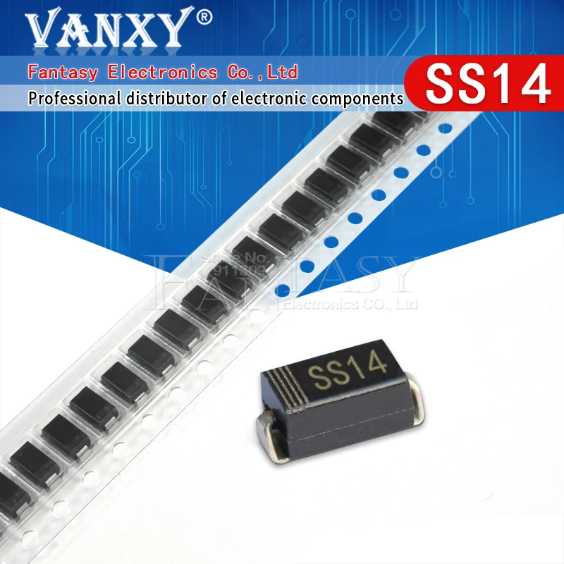 100 шт. SMA выпрямительный диод 1N5819 SS14 1N5822 SS34 SR160 SS16 1N5817 SS12 SR1100 SS110 SR360 SS36 SR240 SS24 SR2100 SS210